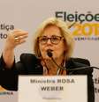 A presidente do Tribunal Superior Eleitoral, ministra Rosa Weber, durante coletiva de imprensa na sede do TSE, em Brasília, neste domingo, 7.  Foto: Dida Sampaio / Estadão Conteúdo