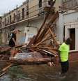 Destruição causada pelo furacão Michael na Flórida  Foto: EPA / Ansa - Brasil