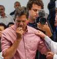 Fernando Haddad participou de missa católica na última sexta  Foto: Marco Ambrosio / Futura Press / Estadão