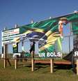 Outdoor em apoio ao candidato do PSL à Presidência, Jair Bolsonaro, em Campo Novo dos Parecis 27/04/2018 REUTERS/Ueslei Marcelino   Foto: Reuters