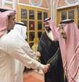 Mohammed bin Salman e rei Salman (à direita) recebem familiares de Khashoggi  Foto: EPA / Ansa - Brasil