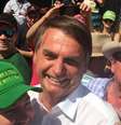 O presidenciável Jair Bolsonaro em campanha com ruralistas  Foto: Marcelo Teixeira / Reuters