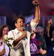 Candidato do PT à Presidência, Fernando Haddad, durante comício no Rio de Janeiro  Foto: Reuters