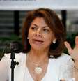 Chefe da missão da Organização dos Estados Americanos (OEA), Laura Chinchilla, durante coletiva de imprensa em Caracas 17/07/2017 REUTERS/Andres Martinez Casares   Foto: Reuters