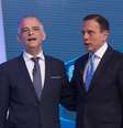 Márcio França e João Doria antes do debate da Globo  Foto: PAULO LOPES/ FUTURA PRESS / Estadão Conteúdo