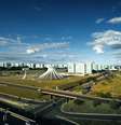 Vista aérea mostra Esplanada dos Ministérios em Brasília  Foto: Getty Images / BBC News Brasil