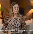Michelle Bolsonaro em primeira entrevista na TV Record  Foto: Reprodução/TV Record / Estadão