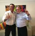 O presidente eleito Jair Bolsonaro (PSL-RJ) e o fundador do PSL, Luciano Bivar  Foto: Divulgação / PSL