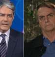 O âncora do JN e o presidente eleito: dúvidas a respeito da liberdade de imprensa no novo governo  Foto: Reprodução / Globoplay