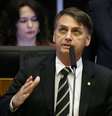 Presidente eleito Jair Bolsonaro (PSL) durante discurso na sessão especial realizada no Congresso Nacional, em Brasília  Foto: Dida Sampaio / Estadão Conteúdo
