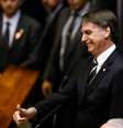 Em sua primeira ida ao Congresso Nacional, em Brasília, presidente eleito, Jair Bolsonaro, participa de sessão especial conjunta do Senado Federal e da Câmara dos Deputados, em comemoração aos 30 anos de promulgação da Constituição Federal (06/11/2018)  Foto: WALTERSON ROSA/FRAMEPHOTO / Estadão Conteúdo