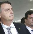 Presidente da República eleito, Jair Bolsonaro (PSL), e o juiz Sérgio Moro (d), futuro ministro da Justiça do governo Bolsonaro, em encontro com o presidente do Superior Tribunal de Justiça (STJ), João Otávio de Noronha, nesta quarta-feira, 07, no STJ, em Brasília (07/11/2018)  Foto: DIDA SAMPAIO / Estadão Conteúdo