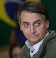 Bolsonaro no dia da votação, no Rio de Janeiro  Foto: Ricardo Moraes / Reuters