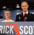 O governador da Flórida, o republicano Rick Scott, mantinha uma vantagem pequena contra o democrata Bill Nelson, que busca a reeleição no Senado  Foto: Reuters