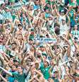 Torcida do Palmeiras comemora  Foto: Nayra Halm / Fotoarena / Estadão Conteúdo