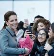 Kate Middleton encerra rumor de inimizade com Meghan Markle ao elogiar gravidez em evento nesta quarta-feira, dia 28 de novembro de 2018  Foto: Getty Images / PurePeople