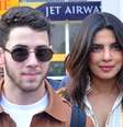 Atriz indiana Priyanka Chopra e cantor Nick Jonas desembarcam no aeroporto de Jodhpur 29/11/2018 REUTERS/Stringer  Foto: Reuters