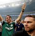 Bolsonaro durante festa do título do Palmeiras no Brasileirão  Foto: EPA / Ansa - Brasil