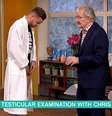 Chris Hughes foi apoiado pelo público por se expor na TV para alertar os homens a respeito da importância do autoexame  Foto: Reprodução/ITV