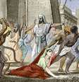 A morte de Hipatia de Alexandria, em uma ilustração em um livro do século 19  Foto: Science Photo Library / BBC News Brasil