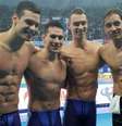 Luiz Altamir, Fernando Scheffer, Leonardo Santos e Breno Correia conquistam ouro no revezamento 4x200m livre no Mundial de Piscina Curta  Foto: Twitter Oficial / FINA / Estadão