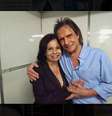 Isolda e Roberto Carlos, em foto de setembro de 2018  Foto: Facebook/Isolda Bourdot / Estadão Conteúdo