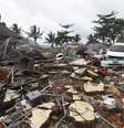 Tsunami na Indonésia deixa mais de 200 mortos e 800 feridos  Foto: EPA / Ansa - Brasil