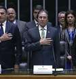 Presidente Jair Bolsonaro, presidente do Senado Eunício Oliveira e vice-presidente Hamilton Mourão  Foto: Divulgação / Agência Brasil