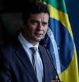 O novo ministro da Justiça e Segurança Pública, Sérgio Moro, durante cerimônia para receber a pasta de seu antecessor, Raul Jungmann  Foto: Gabriela Biló / Estadão