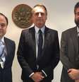 Mário Vilalva, Jair Bolsonaro e Ernesto Araújo   Foto: Divulgação