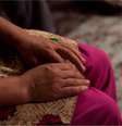 Sabita (nome fictício) visita o centro de crise para acompanhamento uma vez por mês  Foto: Getty Images / BBC News Brasil