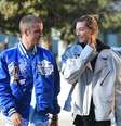 Justin Bieber e Hailey Baldwin em Los Angeles, Califórnia  Foto: Reuters