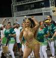  A rainha de bateria Viviane Araújo durante ensaio técnico da escola de samba Mancha Verde no Sambódromo do Anhembi.  Foto: HRODRICK OLIVEIRA/AGIF / Estadão Conteúdo