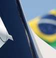 Logo da Embraer durante feira em São Paulo
14/08/2018 REUTERS/Paulo Whitaker  Foto: Reuters