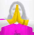 Unindo as palmas das mãos não é necessariamente associado à oração, embora no Ocidente o símbolo carregue importância religiosa  Foto: BBC Future / BBC News Brasil
