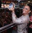 Viviane Araujo, rainha de bateria do Salgueiro, é conhecida pelo seu talento no tamborim e deu um show durante o ensaio na quadra da escola de samba carioca  Foto: AGNews, Anderson Borde / PurePeople