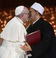 Papa Francisco discursou em Abu Dhabi, em fórum inter-religioso  Foto: ANSA / Ansa