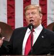 Trump insistiu na necessidade de construção de um muro na fronteira com o México e anunciou que vai reforçar tropas na área  Foto: EPA / BBC News Brasil