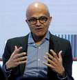 Satya Nadella, CEO da Microsoft​  Foto: Arnd Wiegmann / Reuters