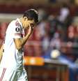 O jogador Pablo do São Paulo durante a partida entre São Paulo BRA e Talleres ARG, válida pelo Copa Libertadores da América 2019, no Estádio do Morumbi em São Paulo (SP), nesta quarta-feira (13)  Foto: Newton Menezes / Futura Press