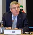 O presidente do COI, Thomas Bach, em Lausanne  Foto: Salvatore Di Nolfi/Pool / Reuters