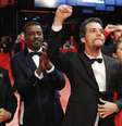 O diretor e roteirista Wagner Moura e os atores Bella Camero, Seu Jorge e Bruno Gagliasso chegam para a exibição do filme "Marighella" no 69º Festival Internacional de Cinema de Berlinale, em Berlim, Alemanha  Foto: Hannibal Hanschke / Reuters
