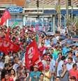Trabalhadores da Ford iniciaram uma paralisação depois do anúncio de fechamento da fábrica de São Bernardo do Campo  Foto: Adonis Guerra/SMABC/Divulgação / BBC News Brasil