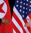 O presidente dos Estados Unidos, Donald Trump, e o líder norte-coreano Kim Jong Un durante cúpula em Singapura
12/06/2018
REUTERS/Jonathan Ernst   Foto: Reuters