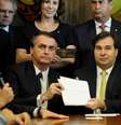 Presidente Jair Bolsonaro entrega texto de reforma da previdência para presidente da Câmara dos Deputados, Rodrigo Maia 
20/02/2019
Luis Macedo  Foto: Reuters