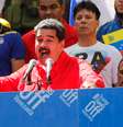 Presidente da Venezuela, Nicolás Maduro durante discurso em Caracas no sábado (23/02/2019)  Foto: Manaure Quintero / Reuters
