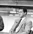Avallone entrevista o técnico Carlos Alberto Parreira no programa Mesa Redonda, em 1991  Foto: Gazeta Press