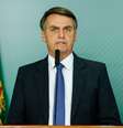 Bolsonaro em declaração no Palácio do Planalto 25/1/2019 Isac Nobrega/Presidência da República/REUTERS  Foto: Reuters