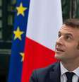 O presidente da França, Emmanuel Macron, criticou nacionalismos na UE  Foto: EPA / Ansa - Brasil