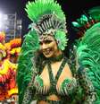 Rainha de bateria, Aline Oliveira durante desfile da escola de samba Mocidade Alegre, válida pelo Grupo Especial do do Carnaval SP 2019, no Sambódromo do Anhembi em São Paulo (SP), neste domingo (03).  Foto: Newton Menezes / Futura Press